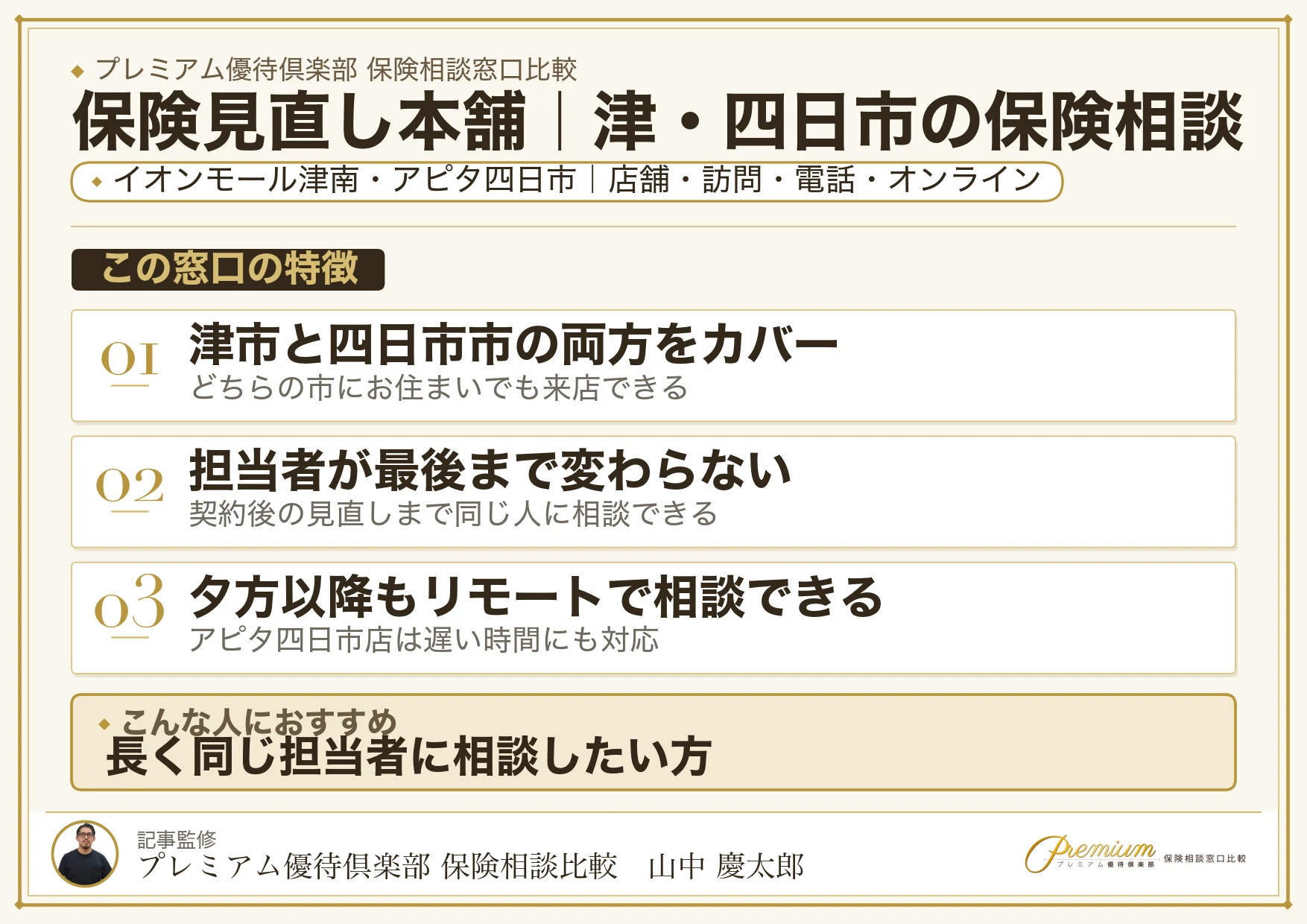 保険見直し本舗｜津・四日市の保険相談での特徴まとめ