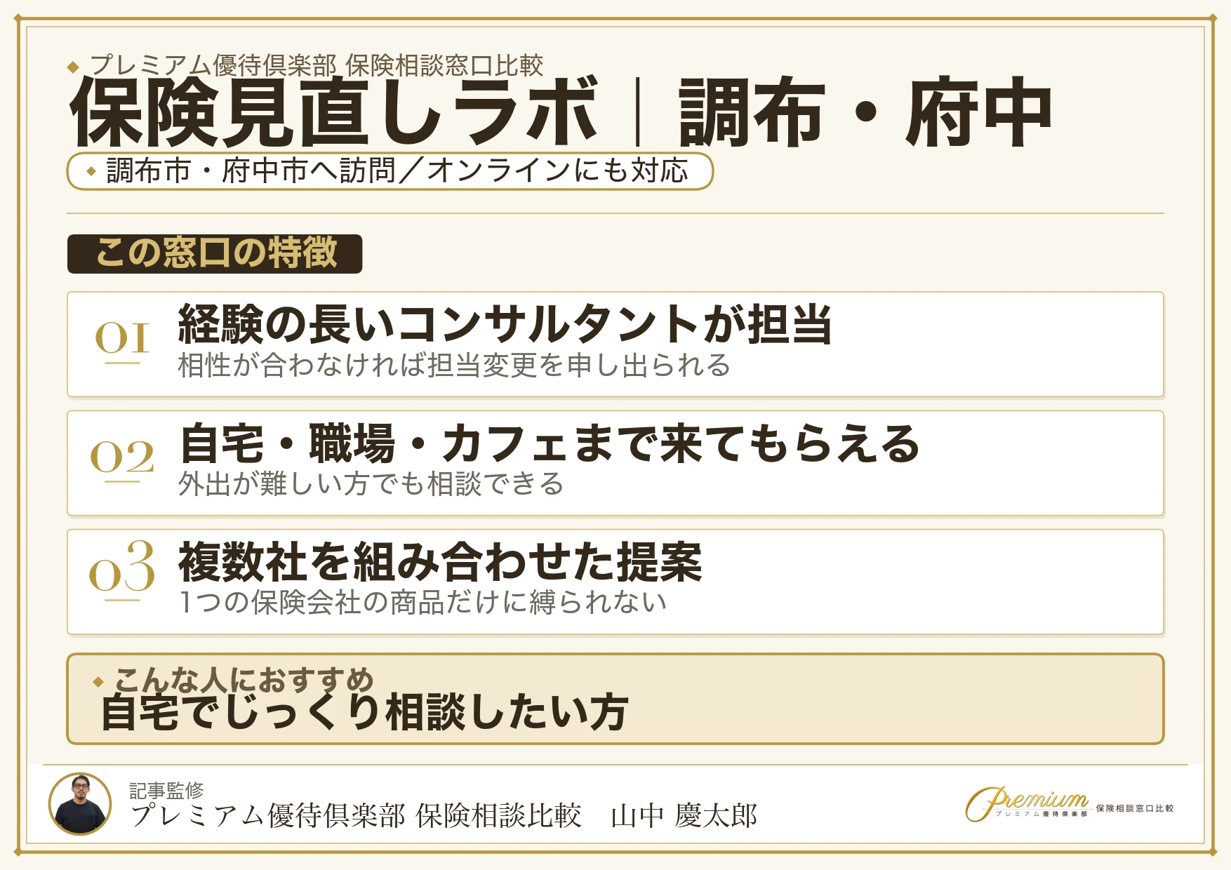 保険見直しラボ｜調布・府中の保険相談での特徴まとめ