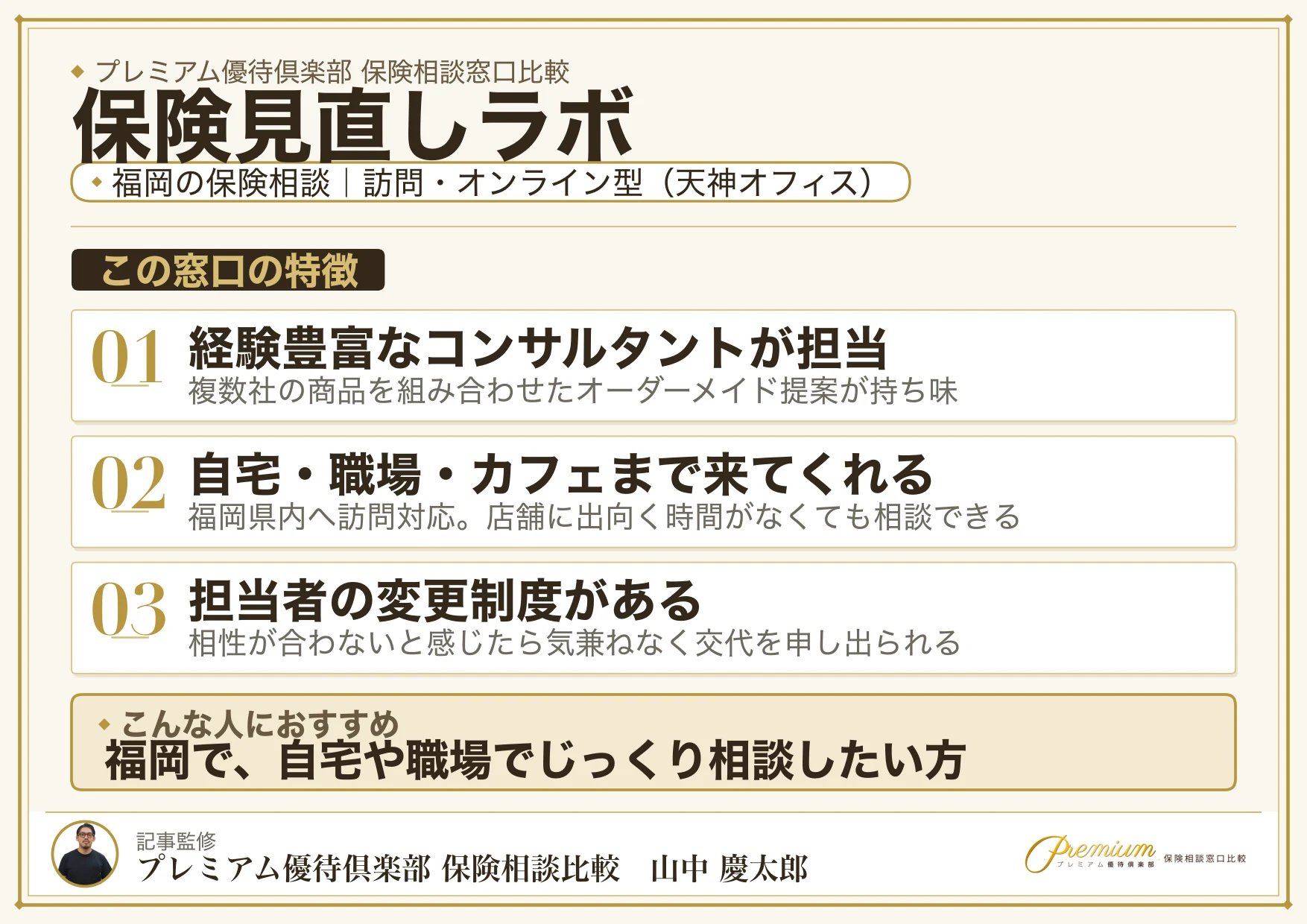 保険見直しラボ｜福岡の保険相談での特徴まとめ