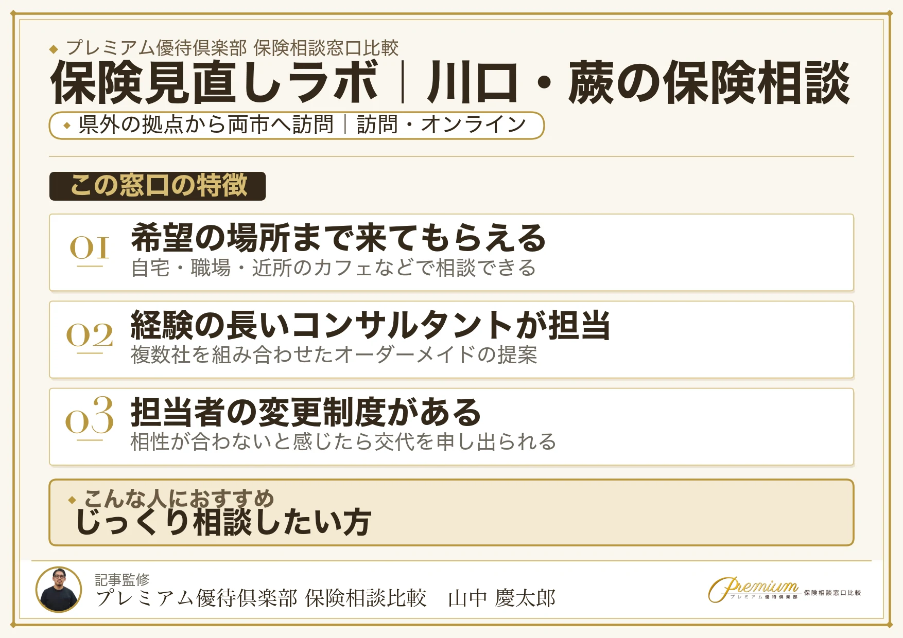 保険見直しラボ｜川口・蕨の保険相談での特徴まとめ