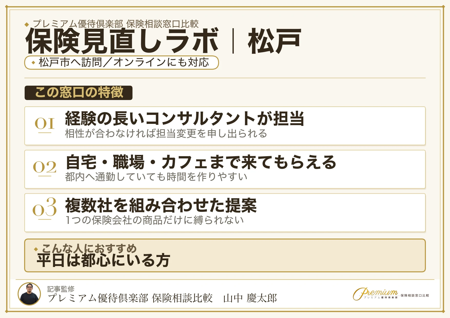 保険見直しラボ｜松戸の保険相談での特徴まとめ