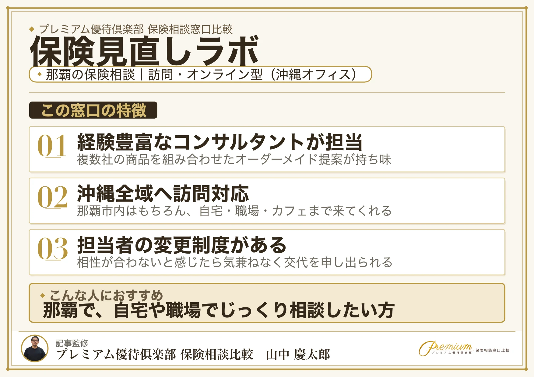 保険見直しラボ|那覇の保険相談での特徴まとめ