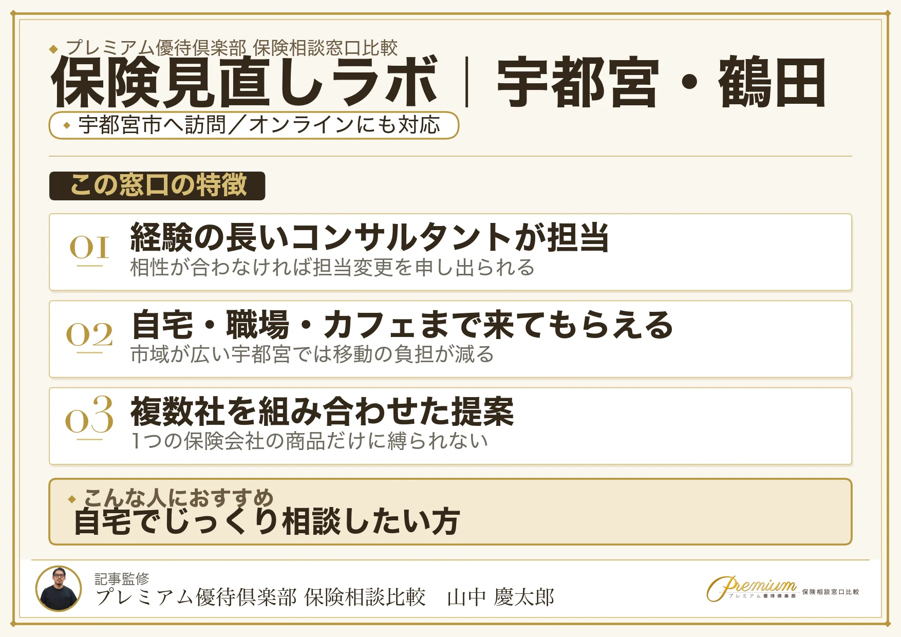 保険見直しラボ｜宇都宮・鶴田の保険相談での特徴まとめ