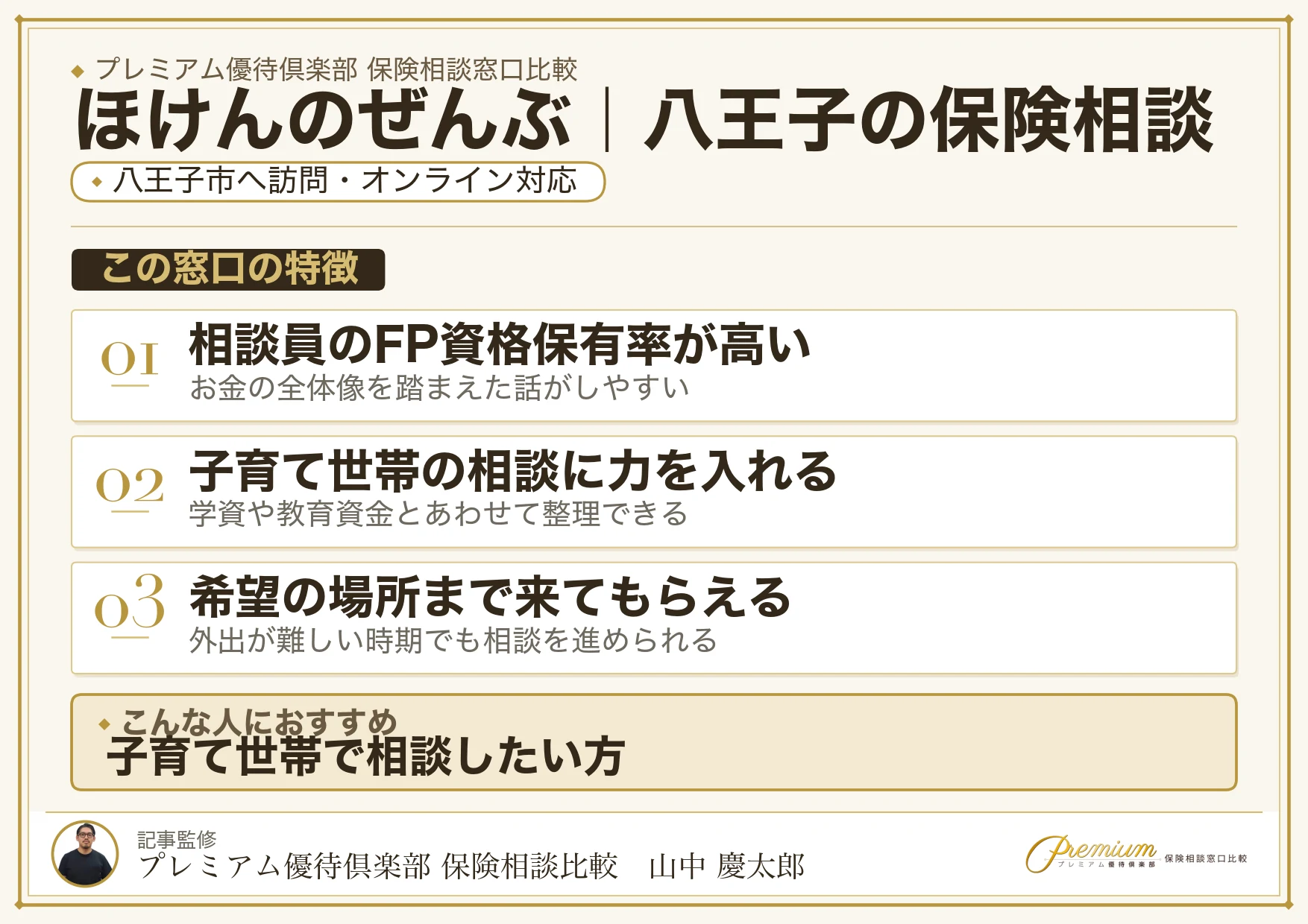 ほけんのぜんぶ｜八王子の保険相談での特徴まとめ