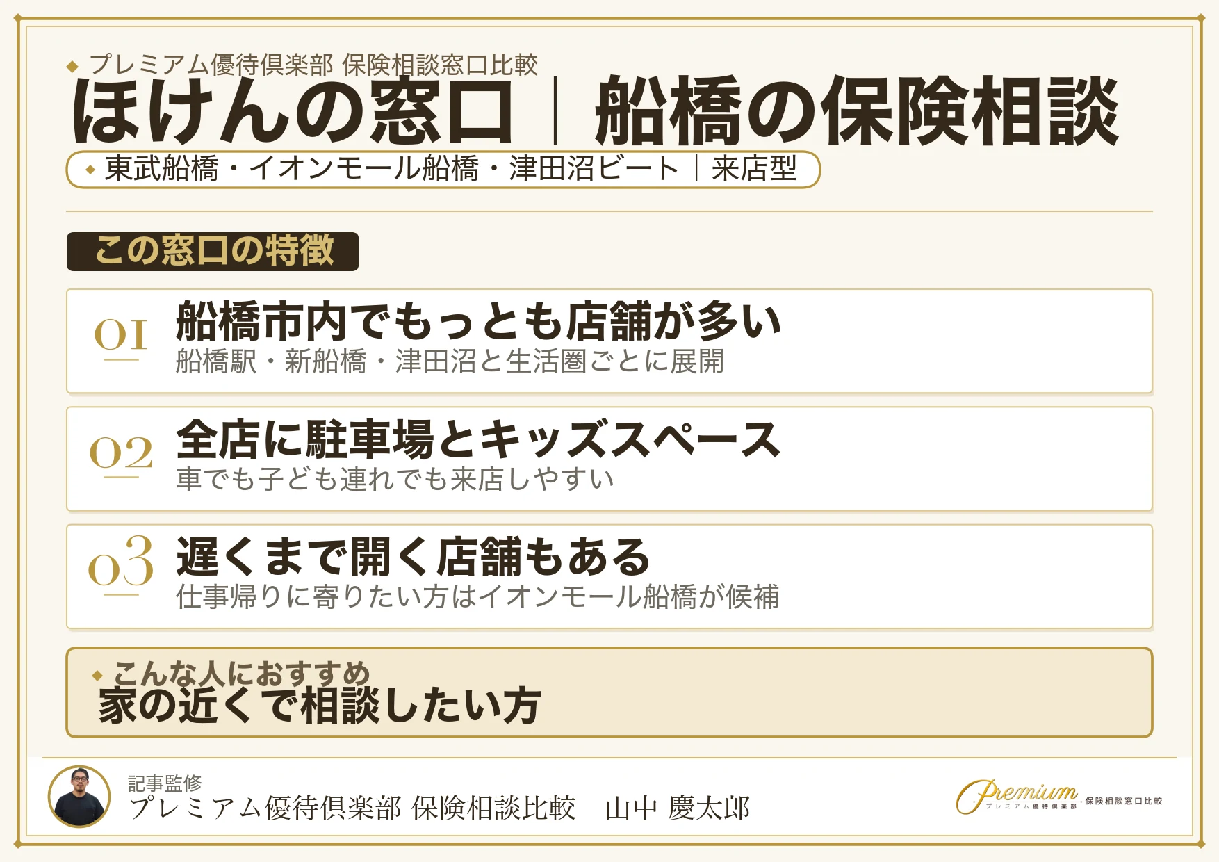 ほけんの窓口｜船橋の保険相談での特徴まとめ