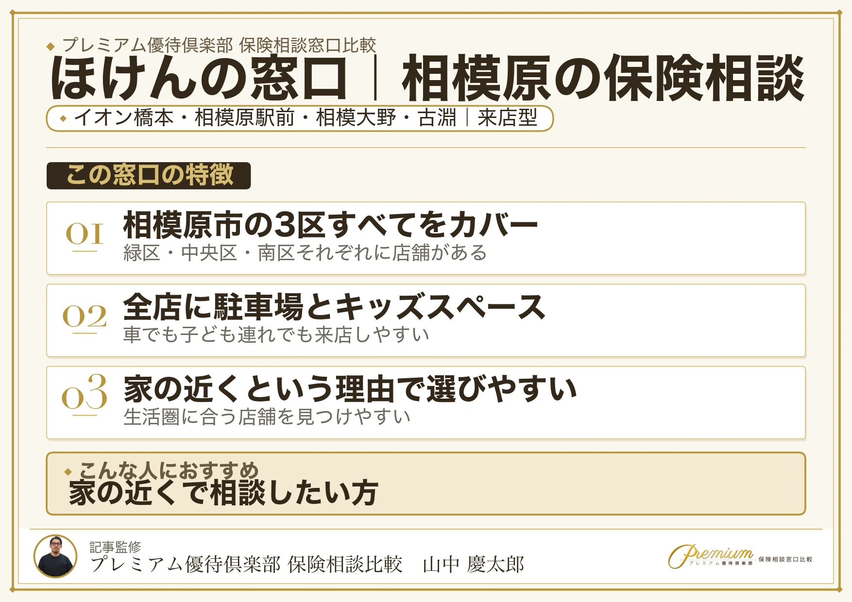 ほけんの窓口｜相模原の保険相談での特徴まとめ