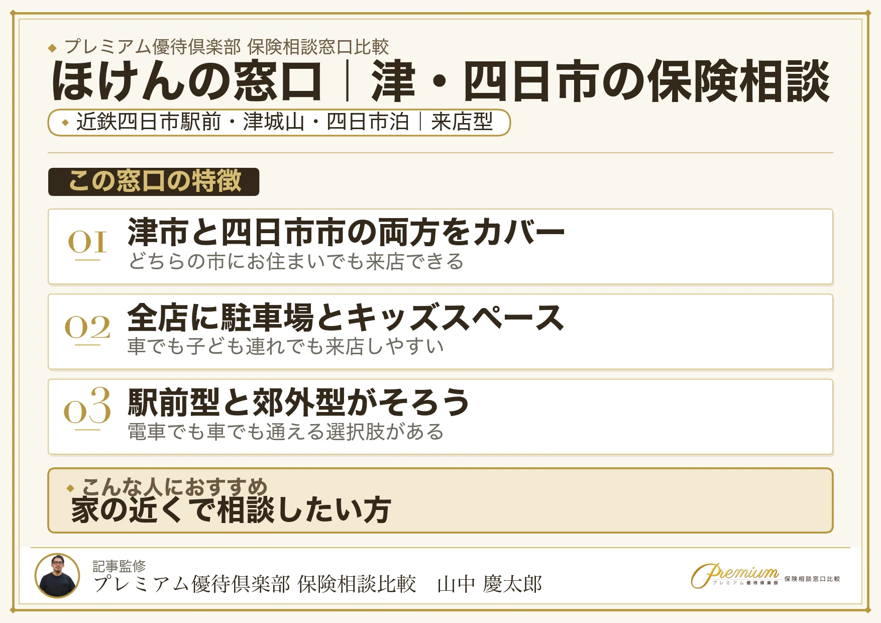 ほけんの窓口｜津・四日市の保険相談での特徴まとめ