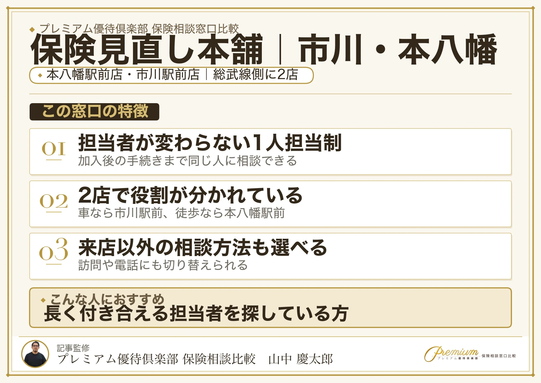 保険見直し本舗｜市川・本八幡の保険相談での特徴まとめ