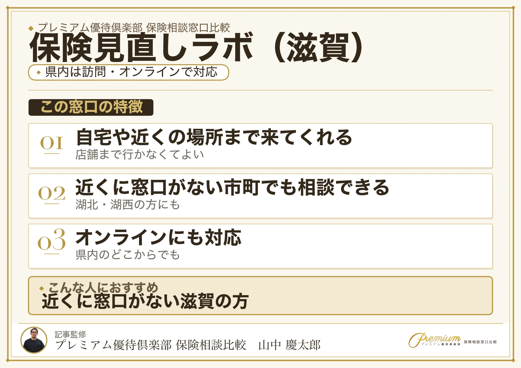 滋賀の保険相談窓口 保険見直しラボの特徴