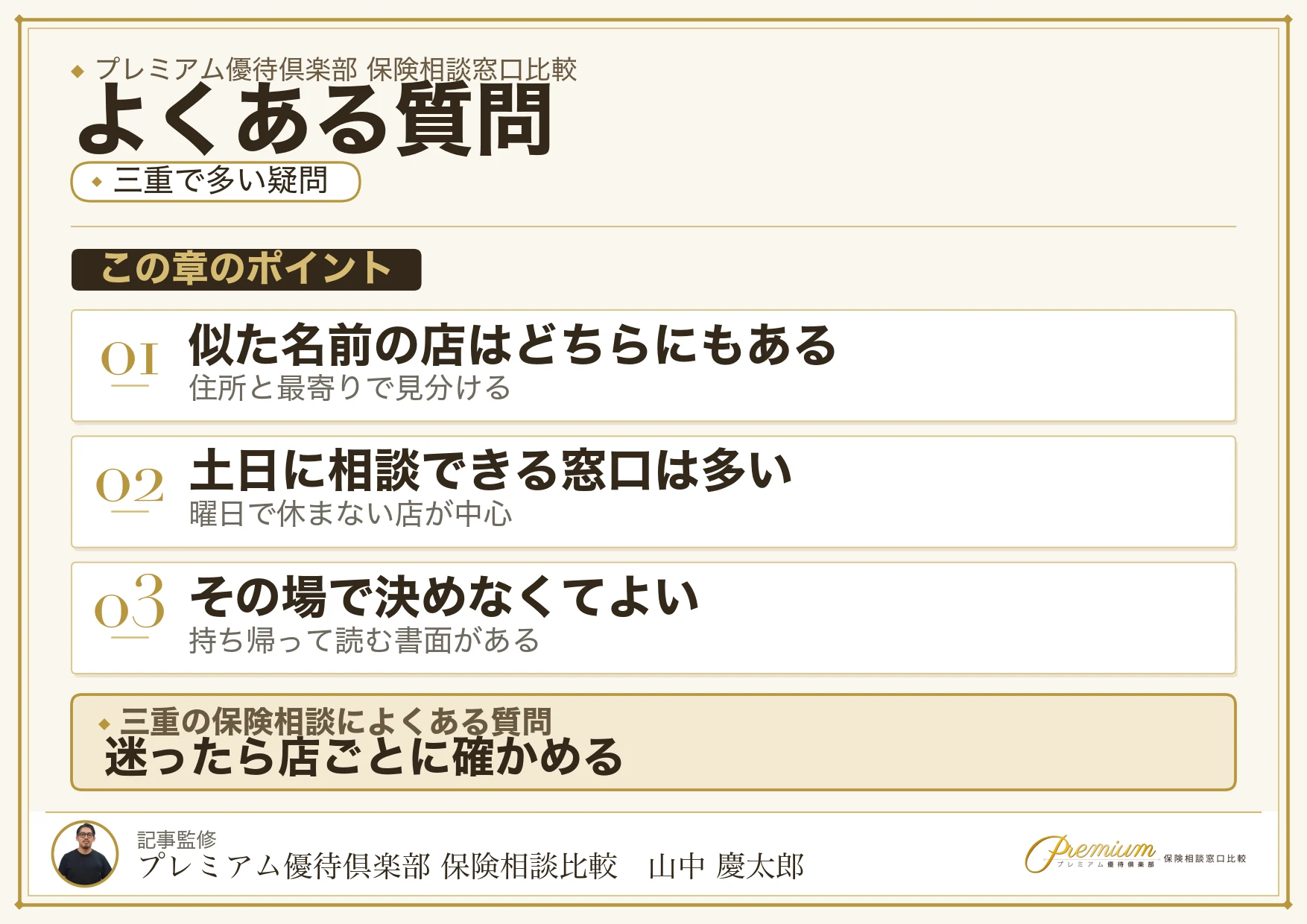 三重の保険相談窓口についてよくある質問
