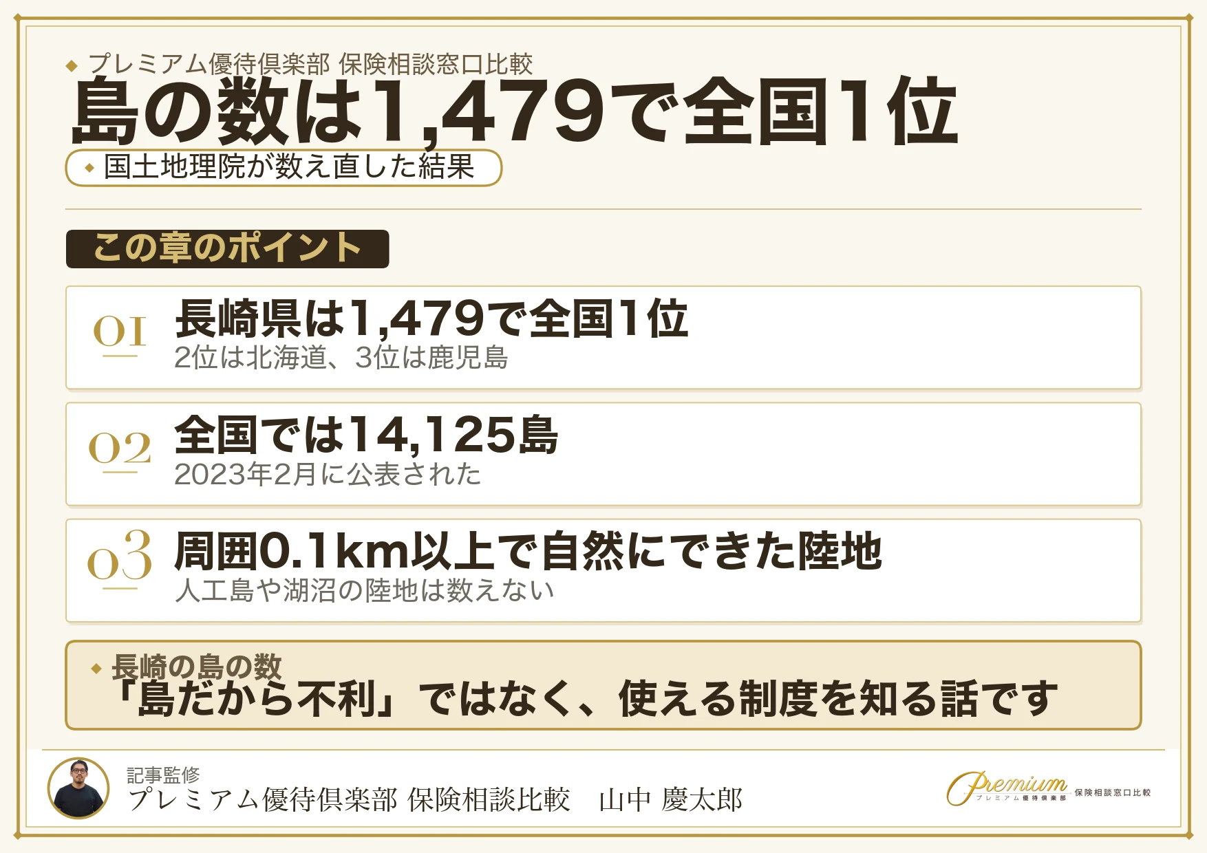 長崎県の島の数1479で全国1位という図