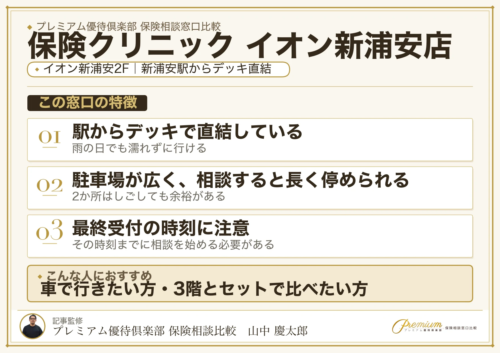 保険クリニック イオン新浦安店の店舗紹介