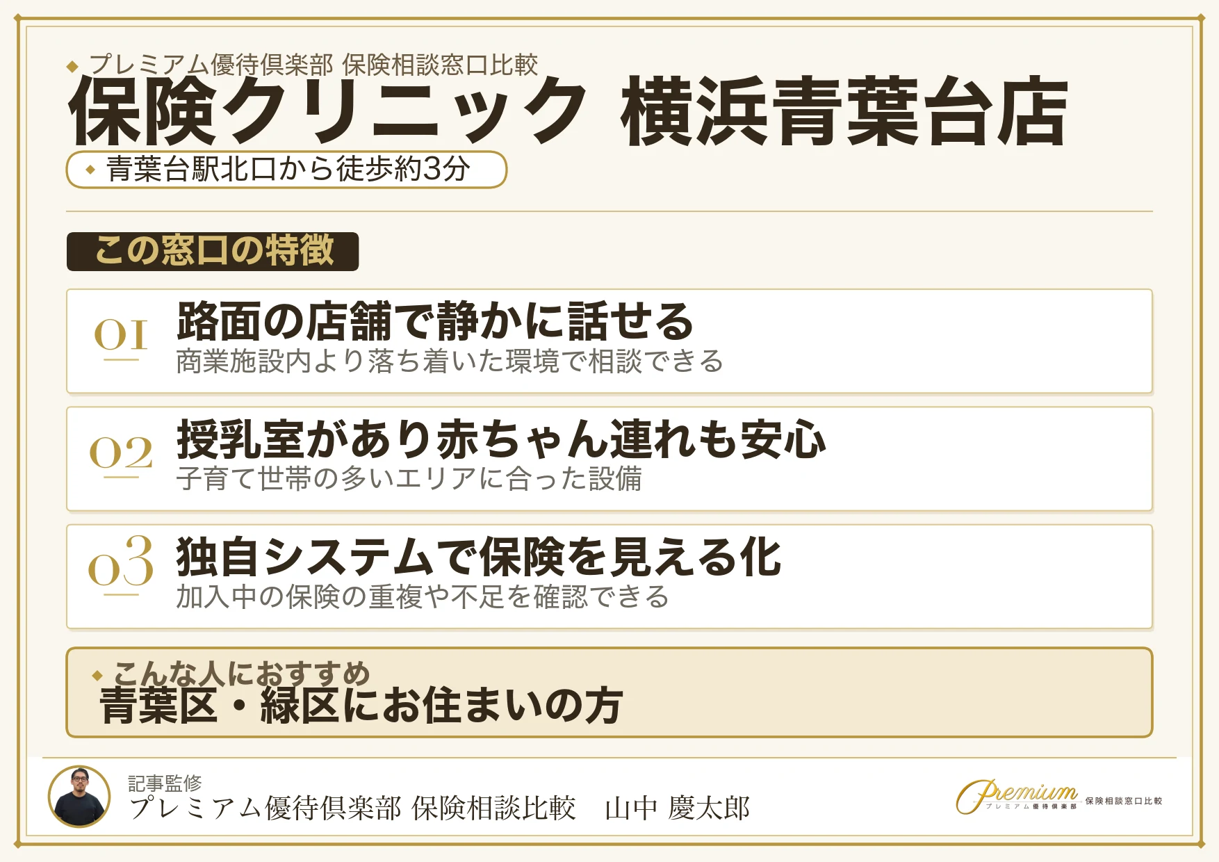 保険クリニック 横浜青葉台店の特徴まとめ