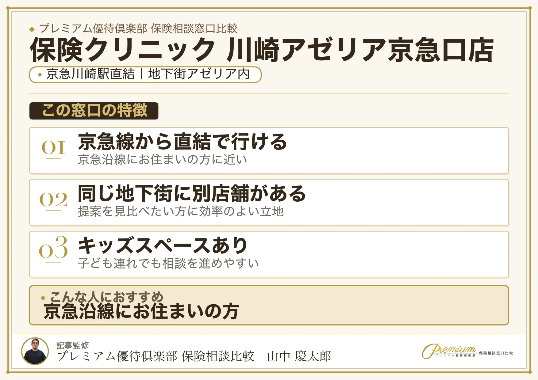 保険クリニック 川崎アゼリア京急口店の特徴まとめ