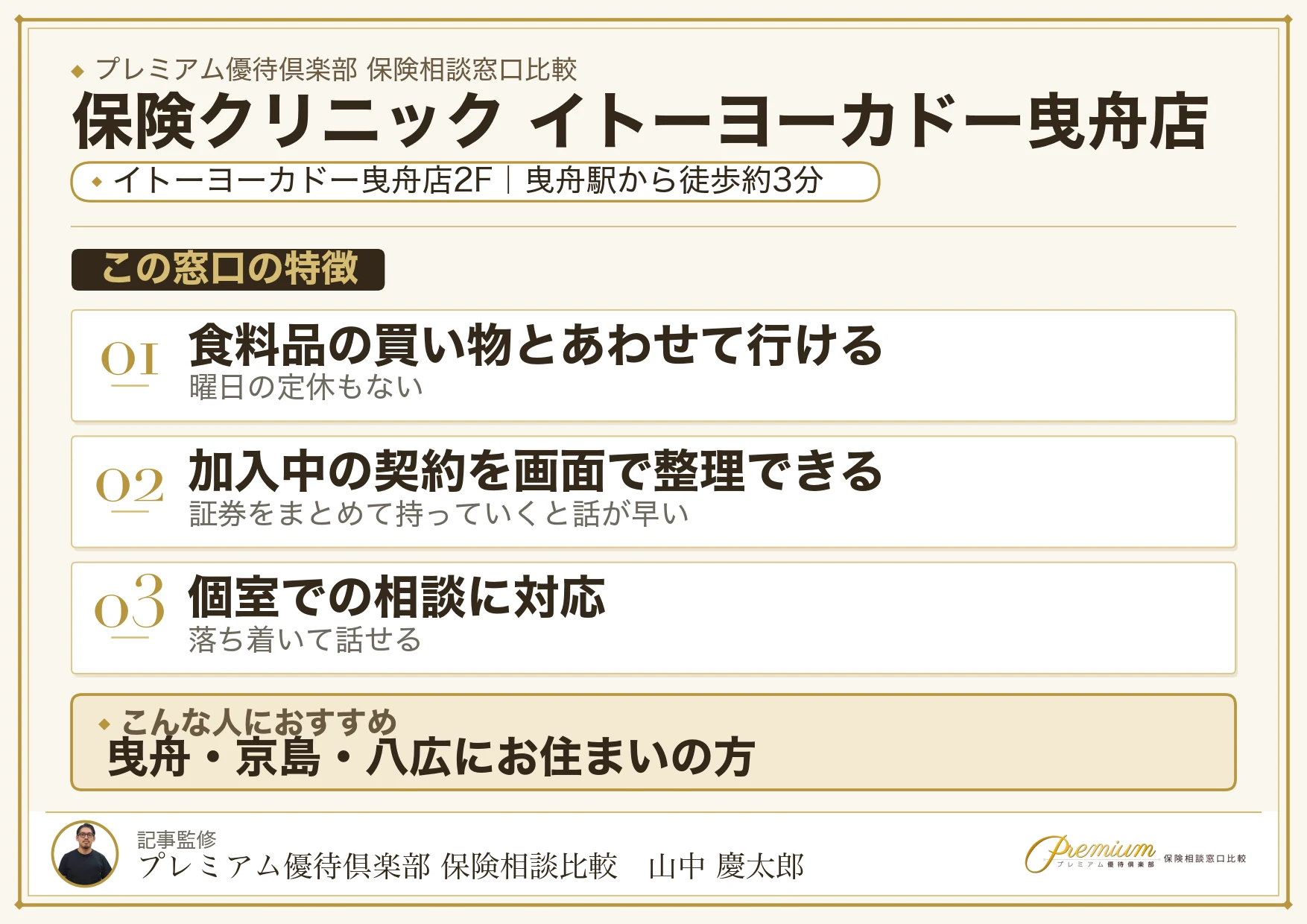 保険クリニック イトーヨーカドー曳舟店の店舗紹介