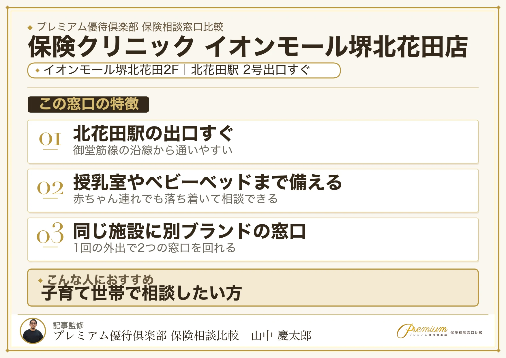 保険クリニック イオンモール堺北花田店の特徴まとめ