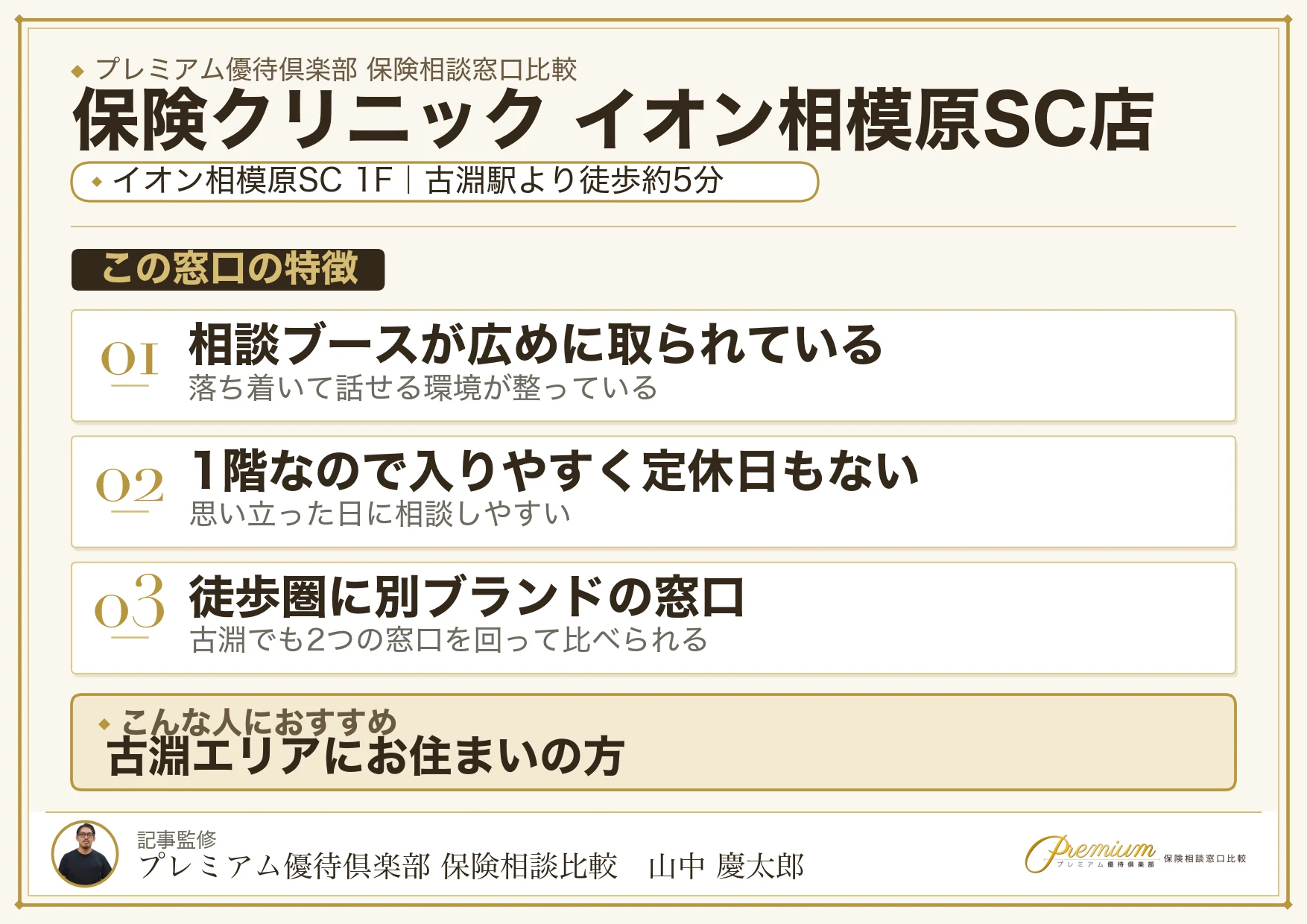 保険クリニック イオン相模原SC店の特徴まとめ