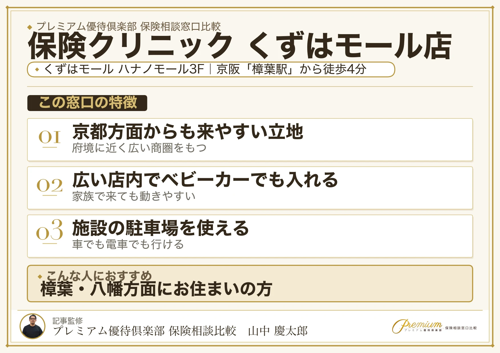 保険クリニック くずはモール店の特徴まとめ