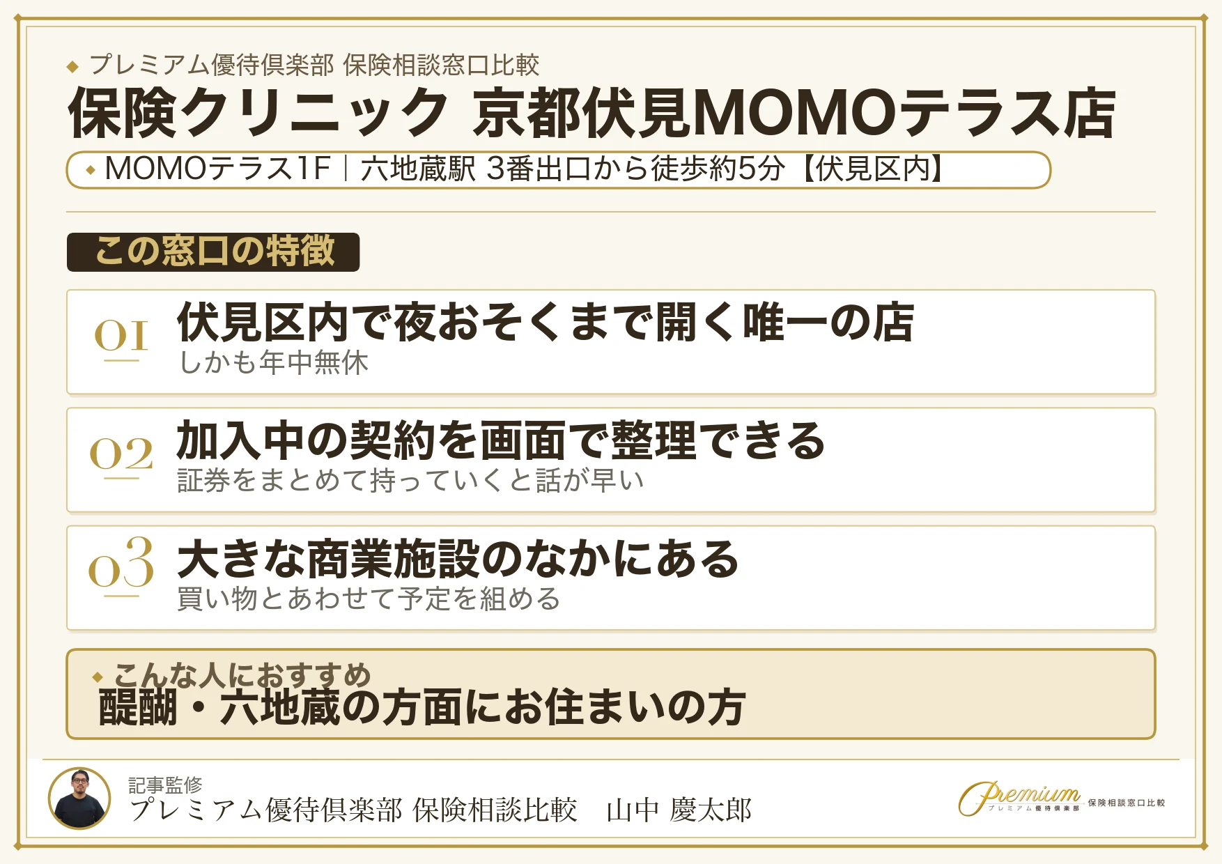 保険クリニック 京都伏見MOMOテラス店の店舗紹介