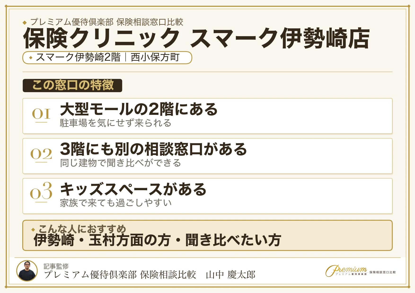 保険クリニック スマーク伊勢崎店の特徴まとめ