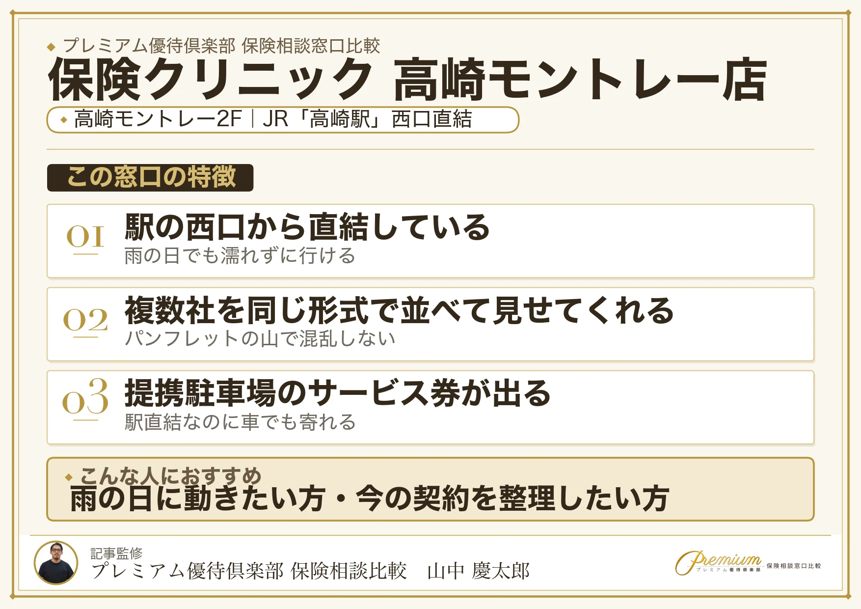 保険クリニック 高崎モントレー店の店舗紹介