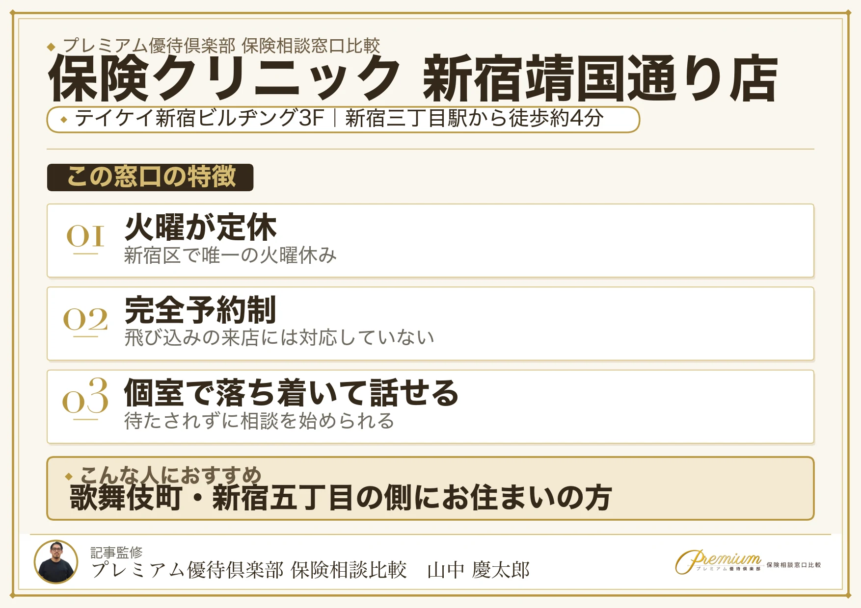 保険クリニック 新宿靖国通り店の店舗紹介