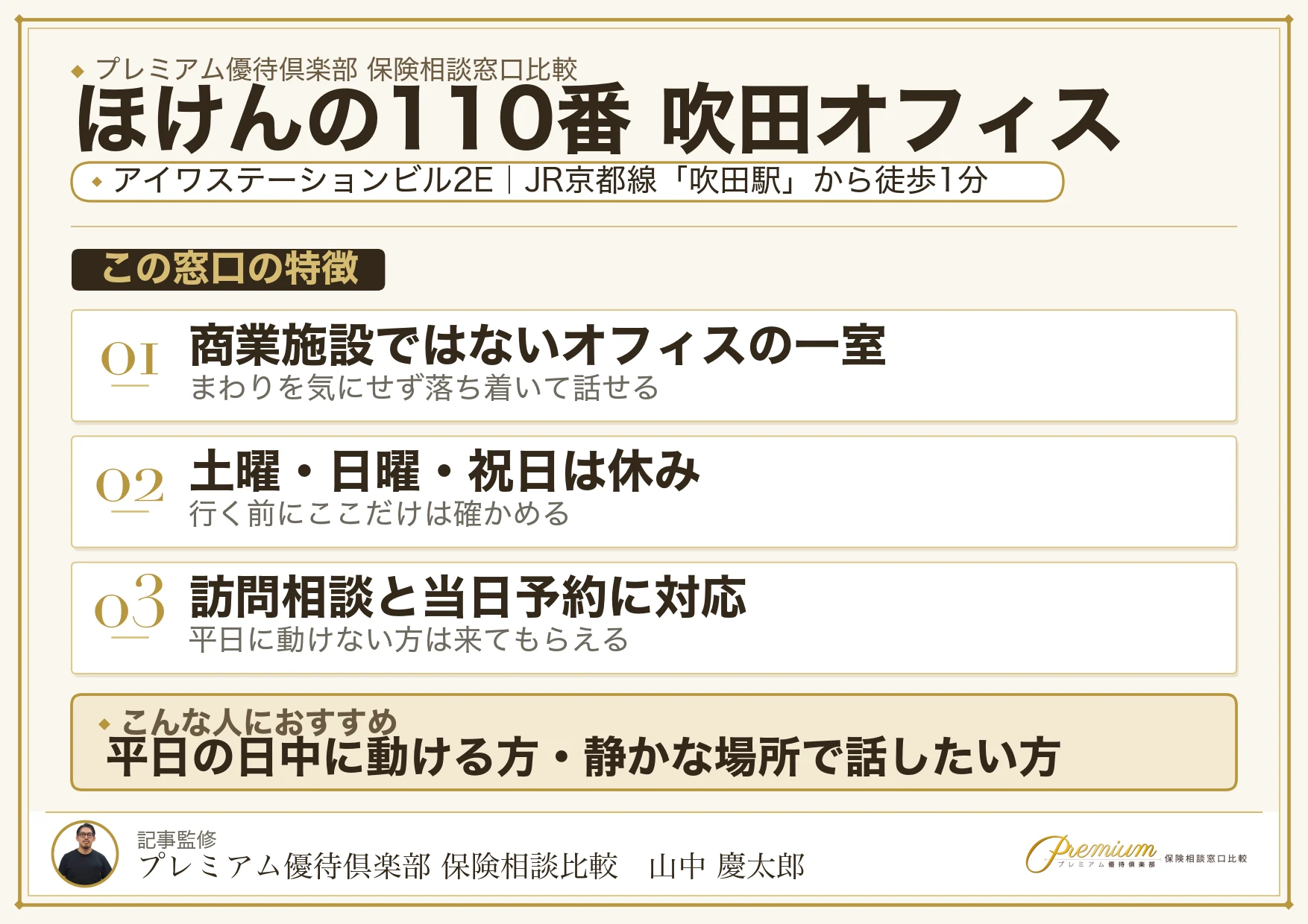 ほけんの110番 吹田オフィスの店舗紹介