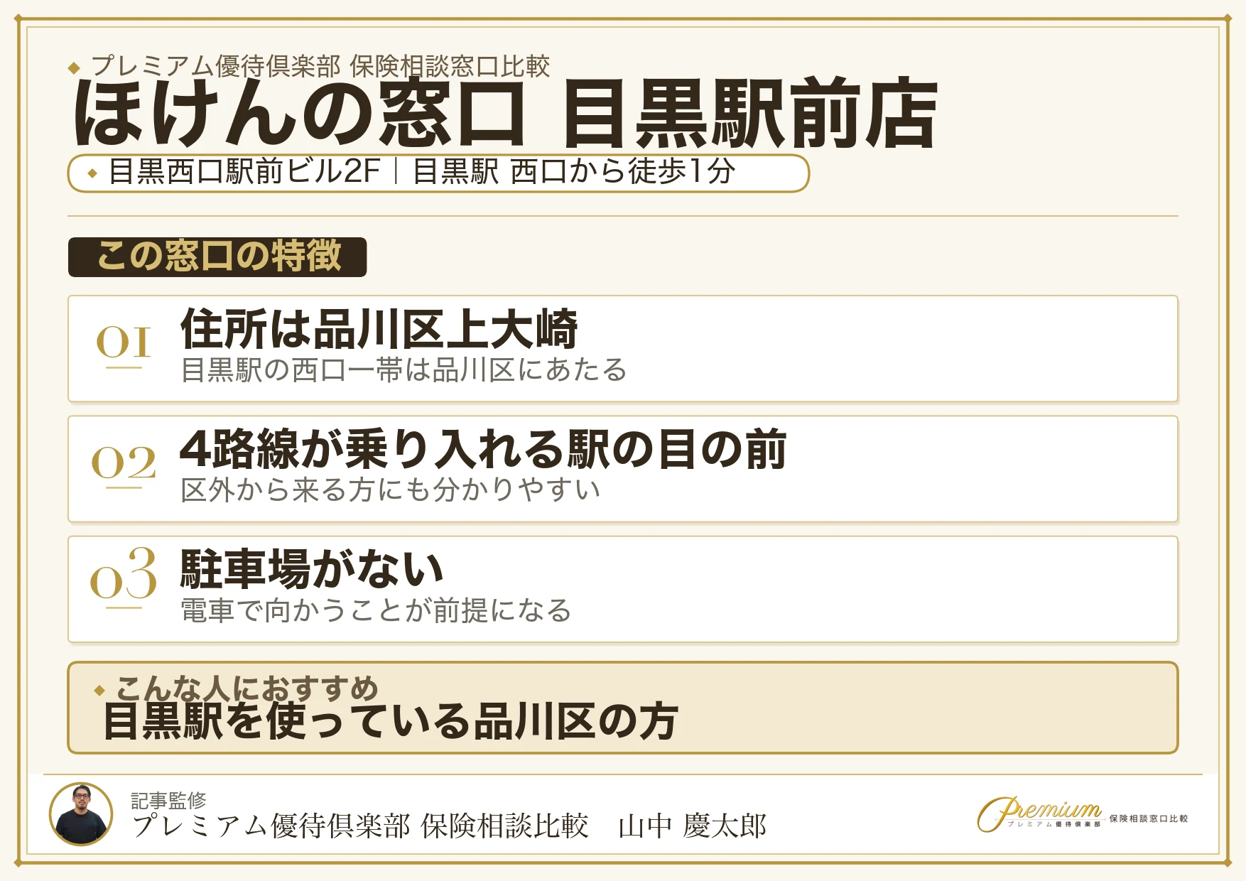 ほけんの窓口 目黒駅前店の店舗紹介