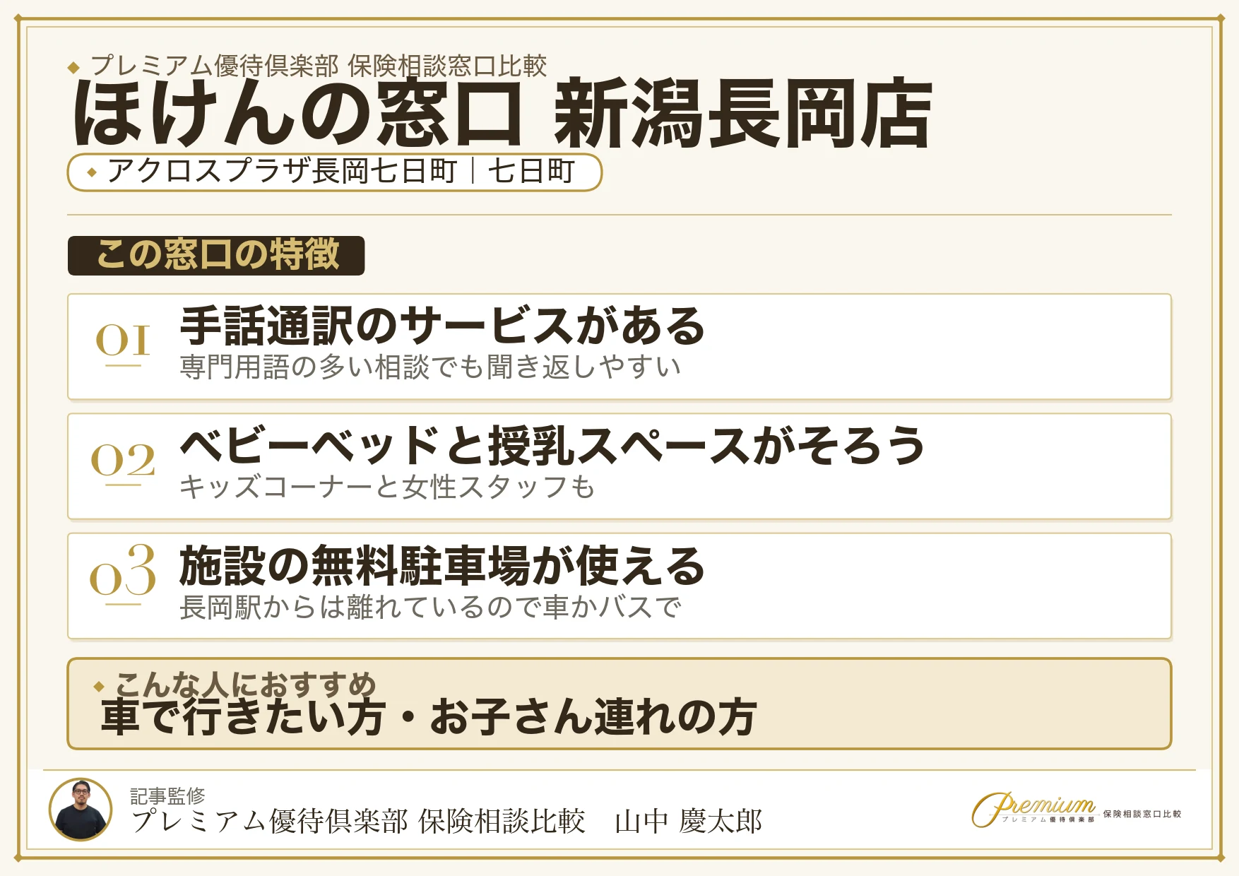 ほけんの窓口 新潟長岡店の店舗紹介