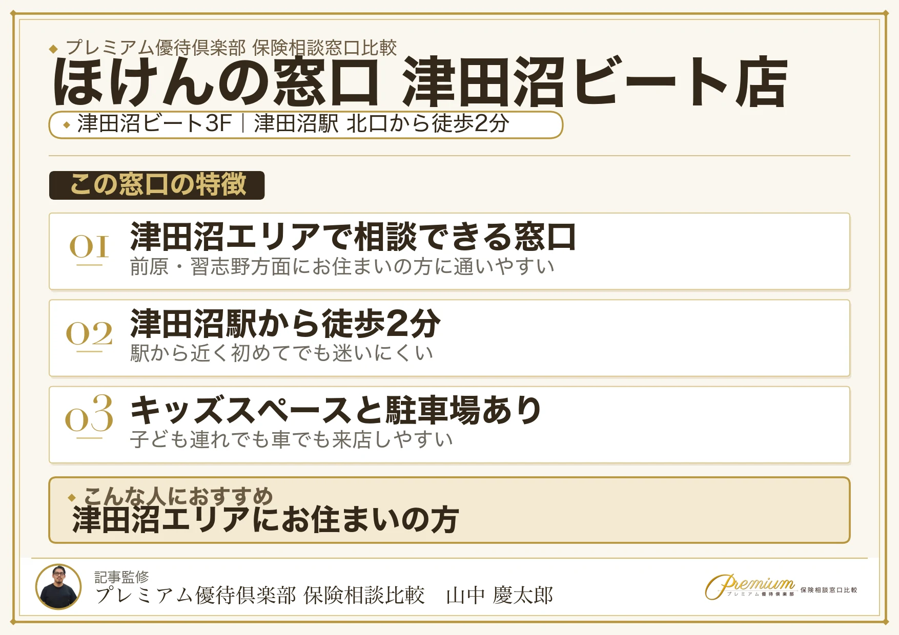 ほけんの窓口 津田沼ビート店の特徴まとめ