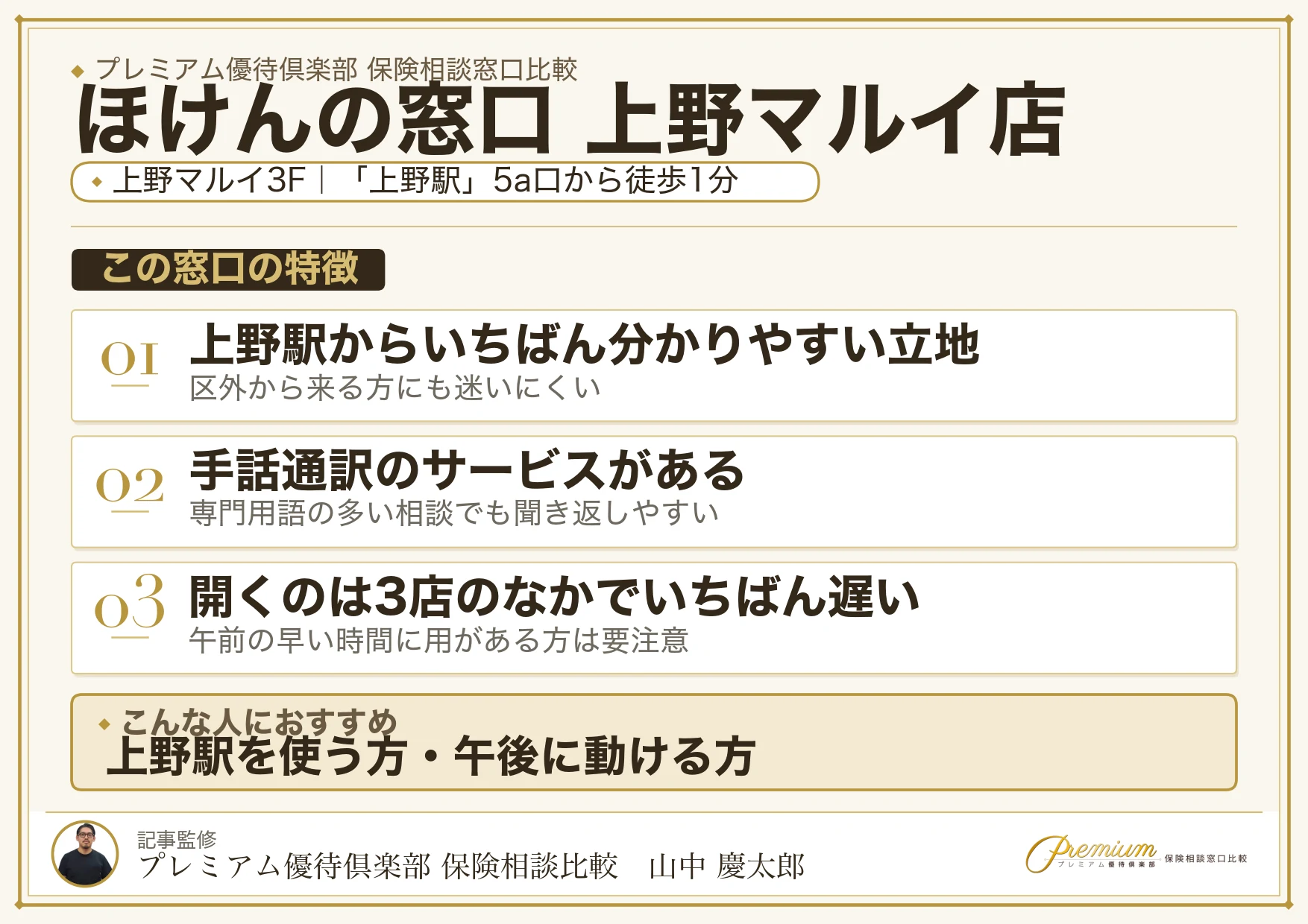 ほけんの窓口 上野マルイ店の店舗紹介