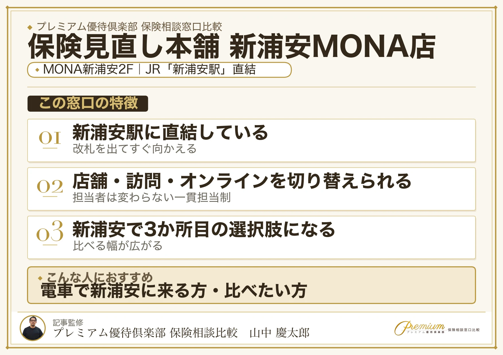 保険見直し本舗 新浦安MONA店の店舗紹介