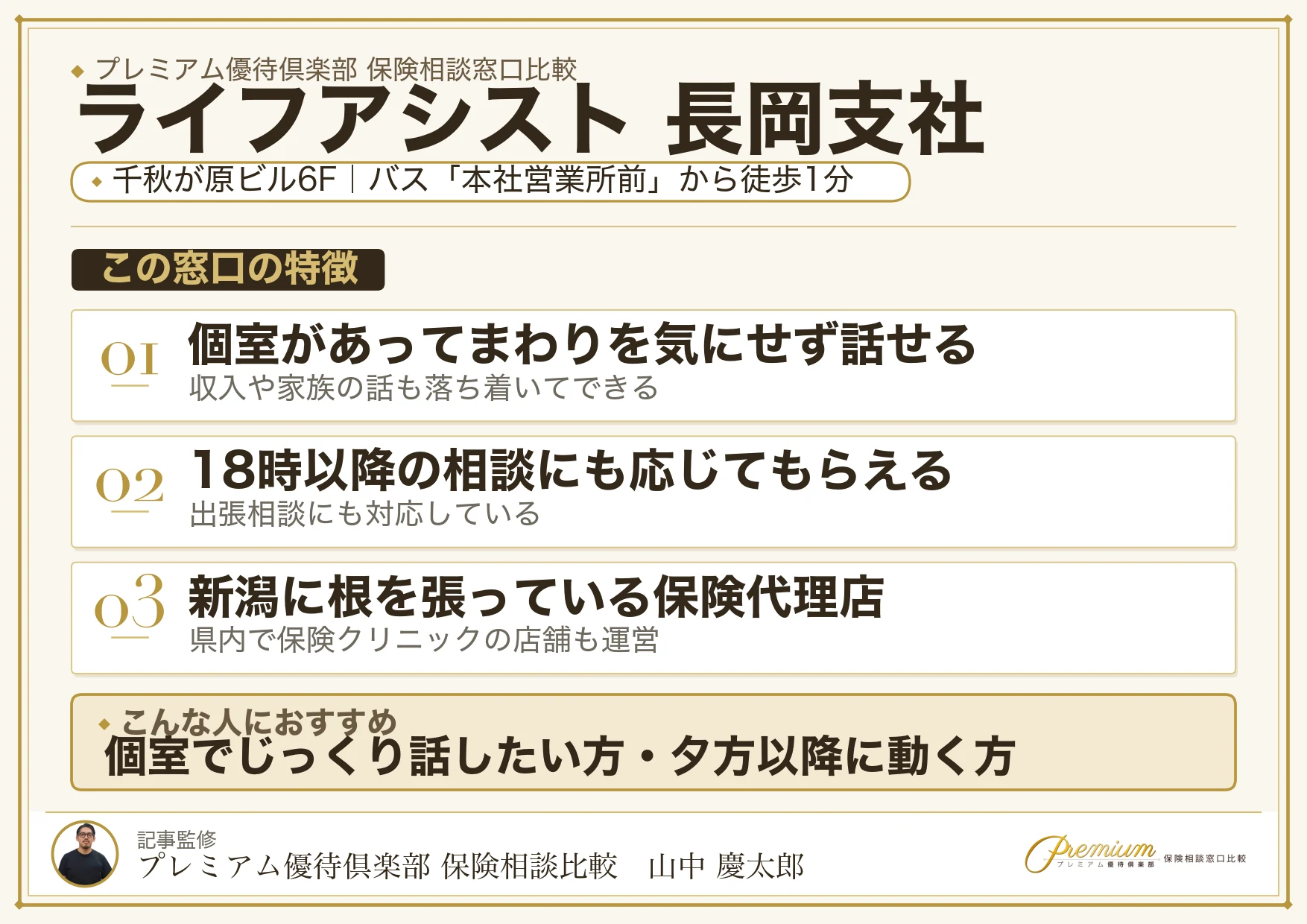 ライフアシスト 長岡支社の拠点紹介