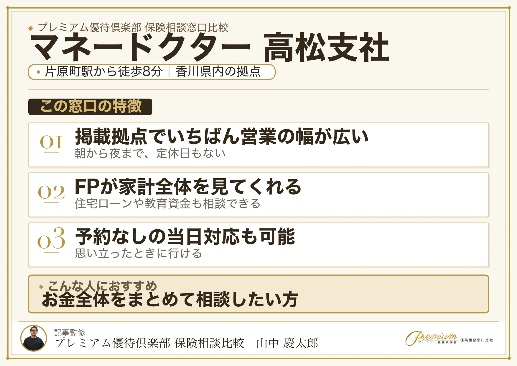 マネードクター 高松支社の紹介