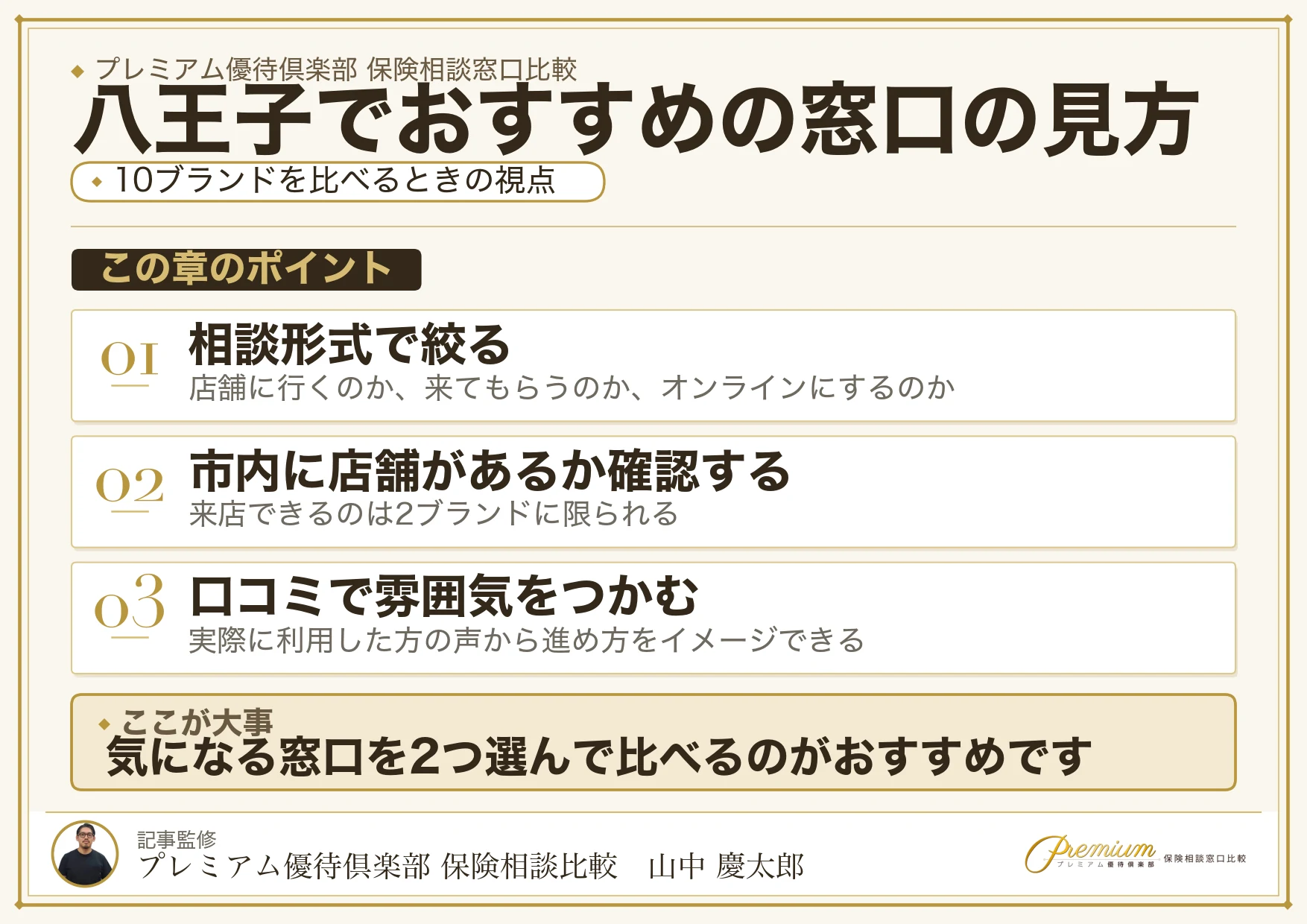 八王子でおすすめの保険相談窓口10ブランドの選び方