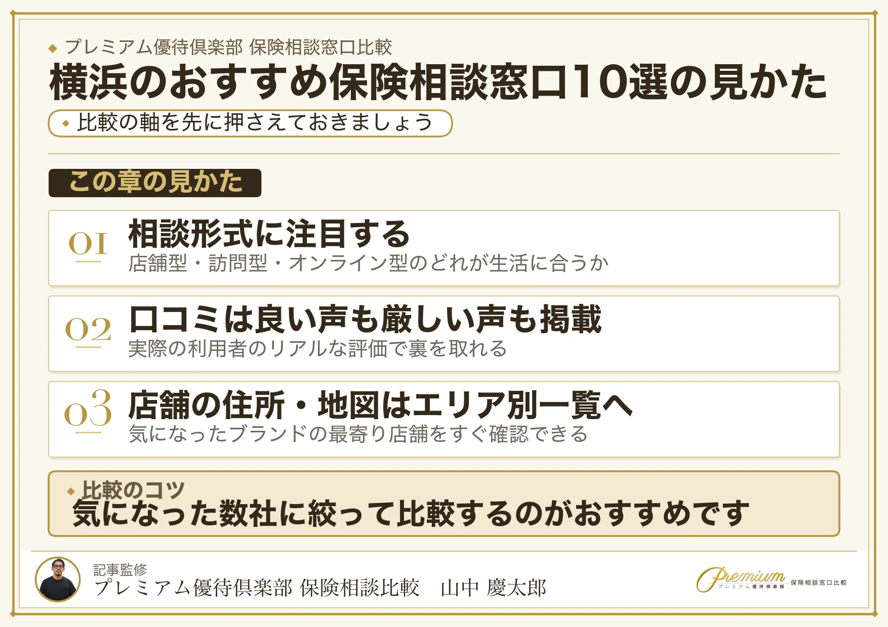 横浜でおすすめの保険相談窓口10ブランドの選び方