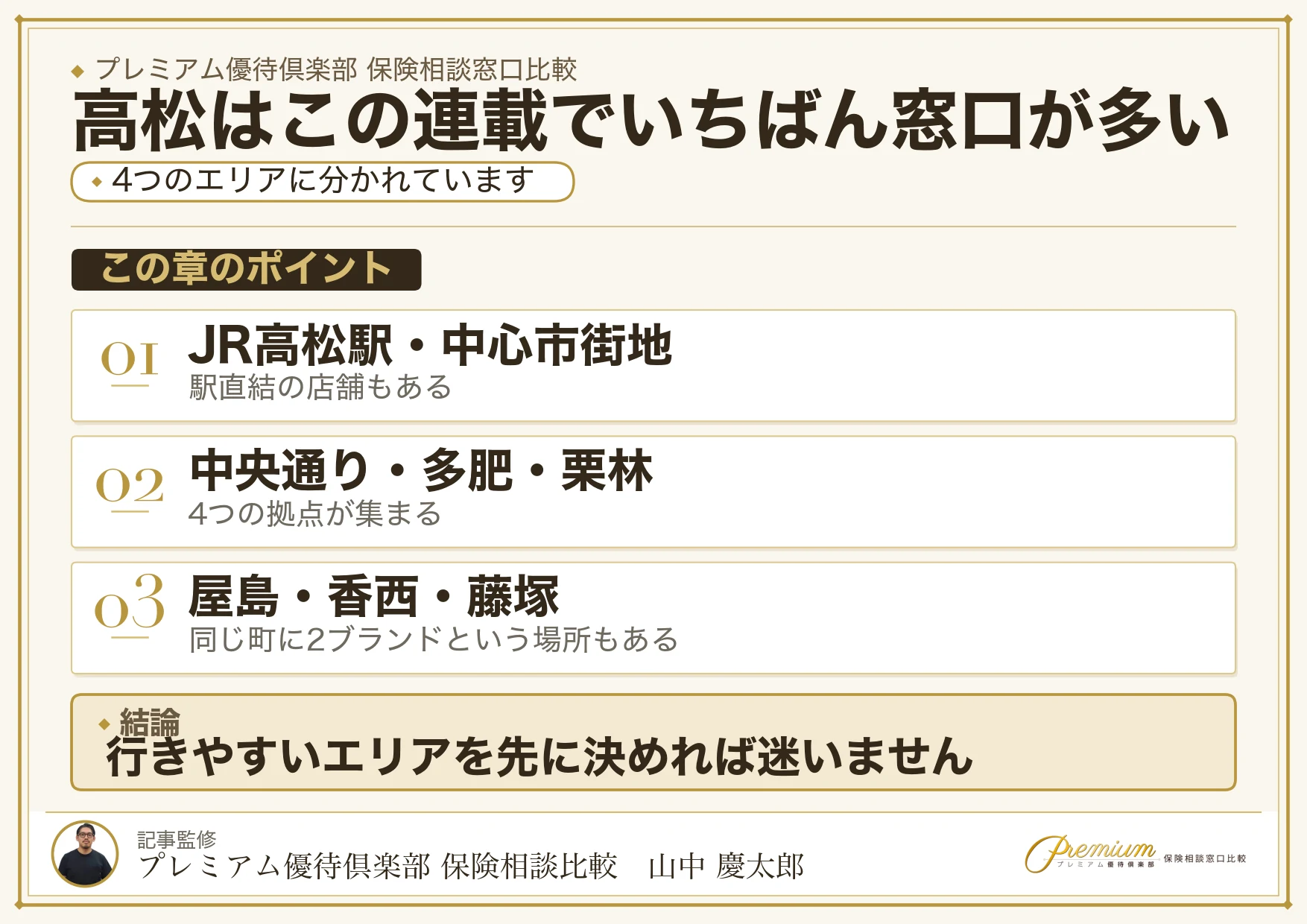 高松の保険相談窓口の選び方を整理した図解