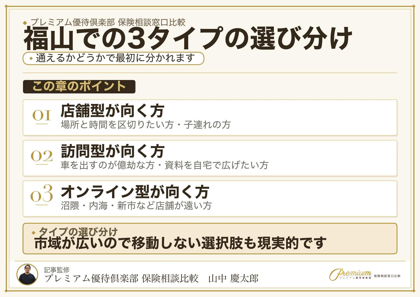 福山の保険相談は店舗型・訪問型・オンラインのどれを選ぶか