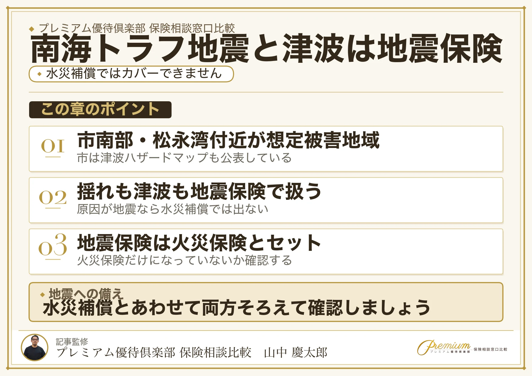 福山で押さえたい南海トラフ地震と津波の地震保険