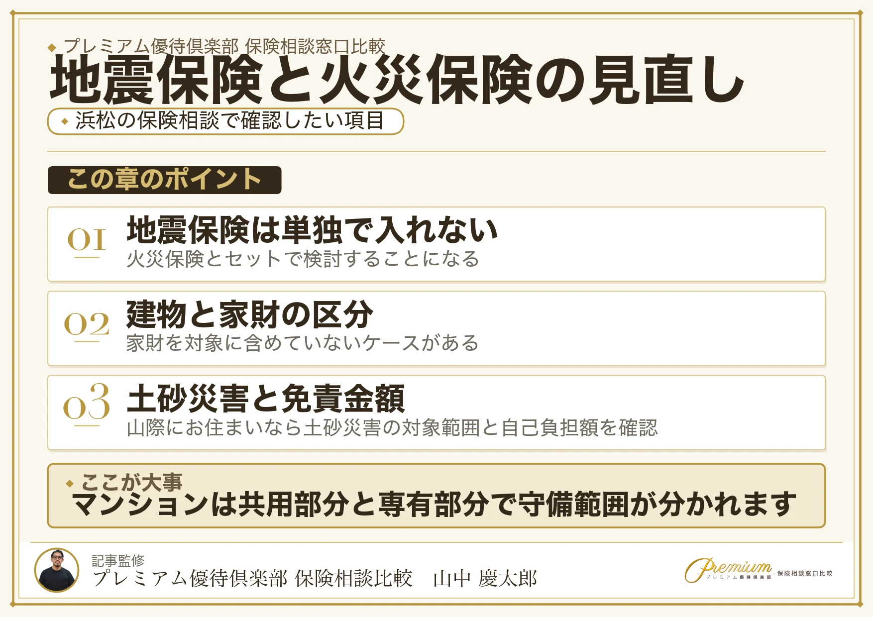 浜松の火災保険・地震保険で確認したいチェックポイント