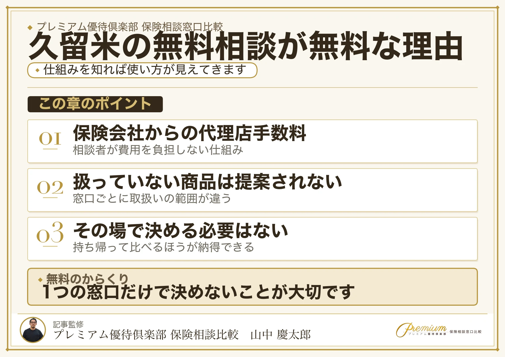 無料保険相談のしくみを説明した図解