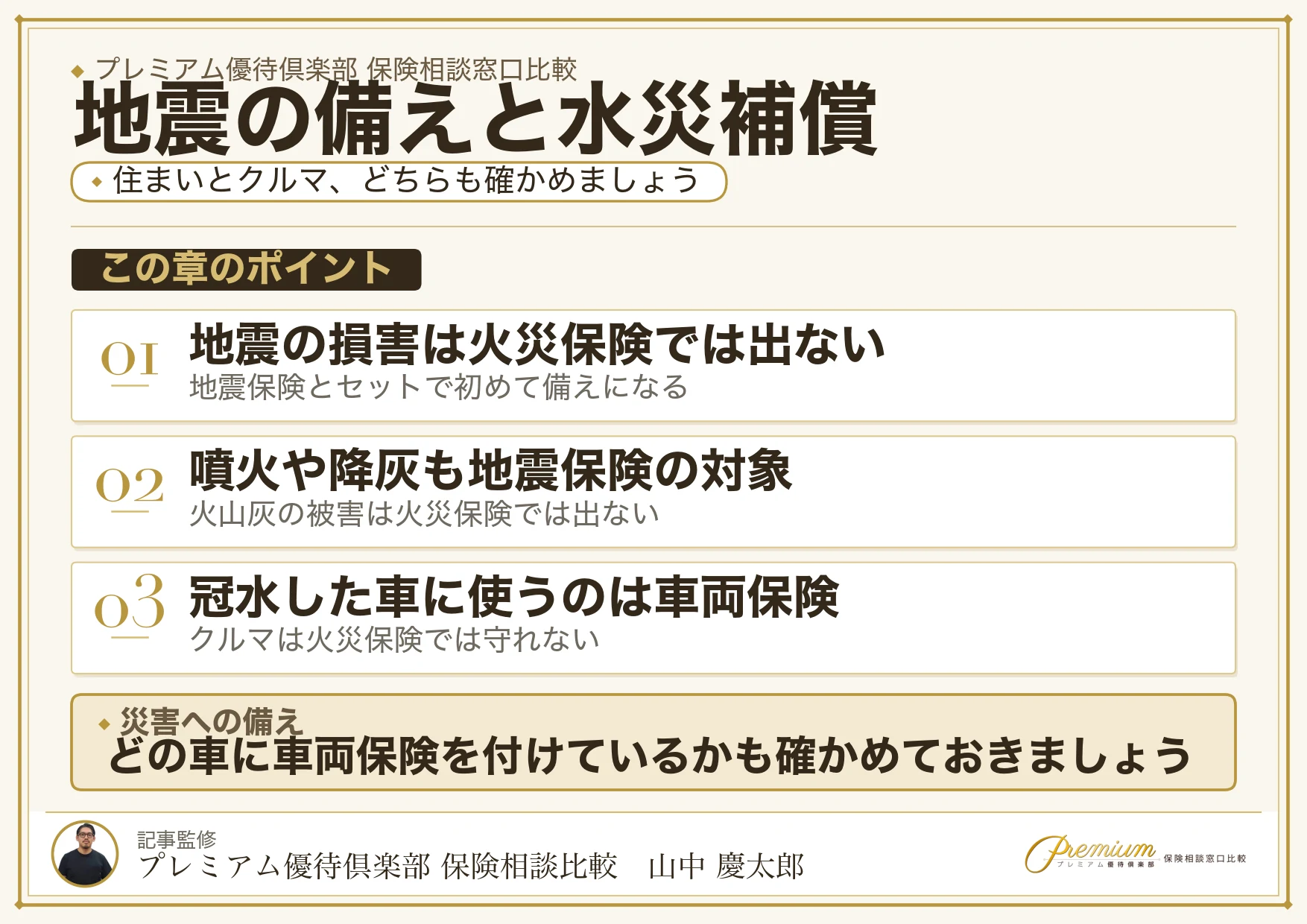 高崎の関東平野北西縁断層帯の地震と烏川の水災補償を整理した図解