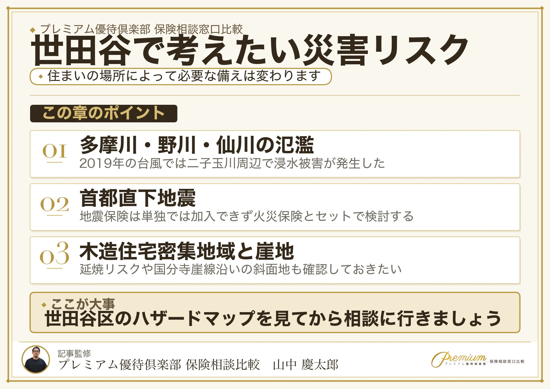 世田谷で保険相談時に確認したい水害・地震・延焼のリスク
