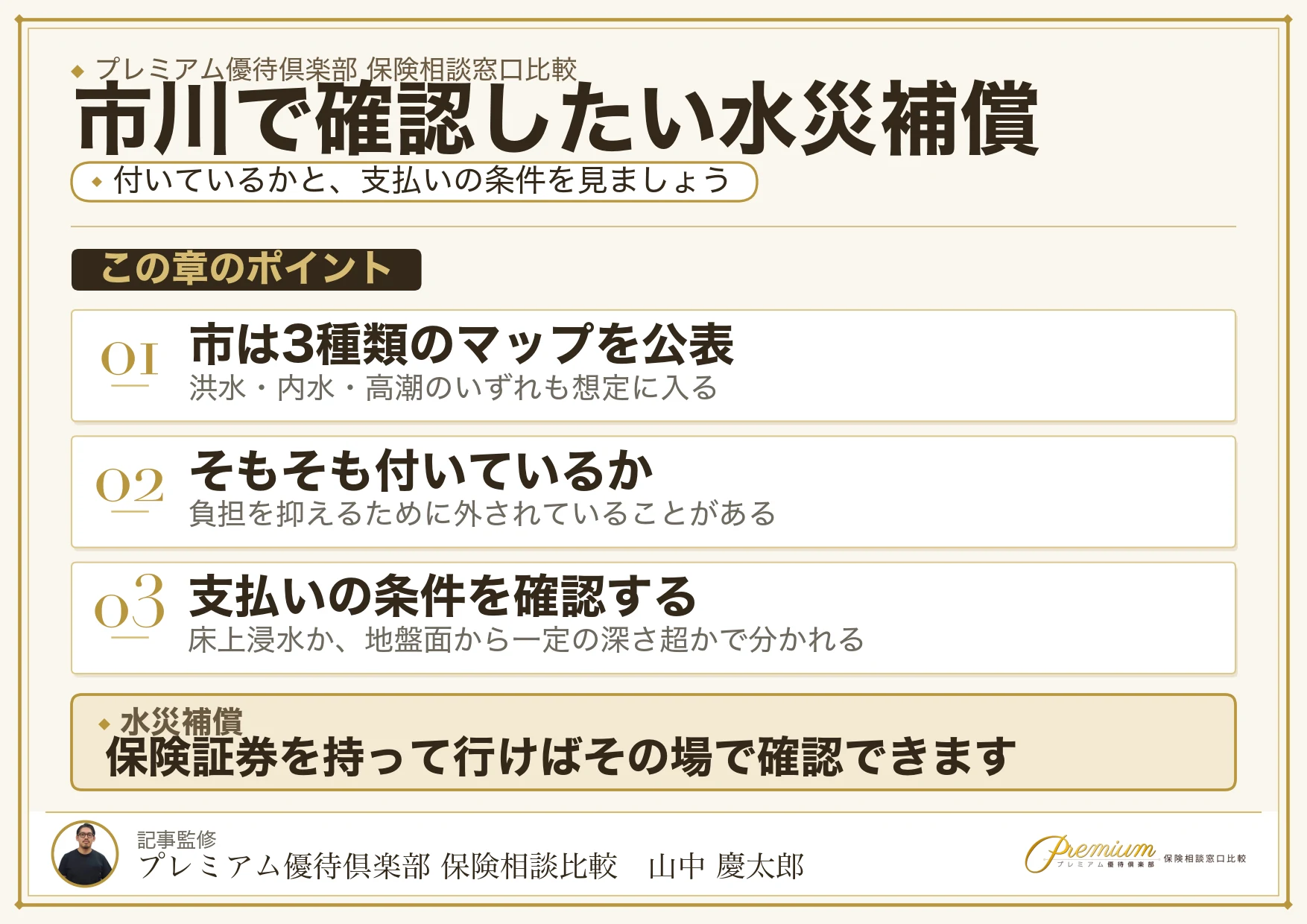 市川で確認したい火災保険の水災補償