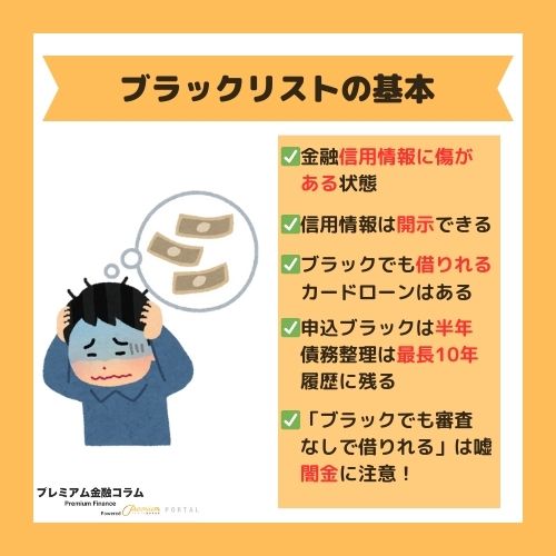 ブラックリストの定義や基礎情報
